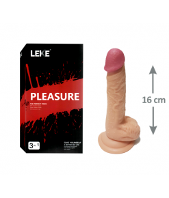 15cm testisli vakumlu gerçekci penis